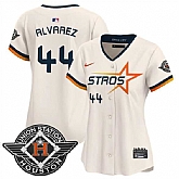Women's Houston Astros #44 Yordan Alvarez Cream 2025 City Connect Limited Stitched Jersey Dzhi,baseball caps,new era cap wholesale,wholesale hats